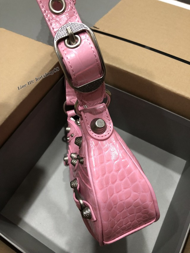 Balenciaga專櫃爆款機車包系列肩背女包 巴黎世家Le Cagole半月牙腋下包餃子包 fyj1936